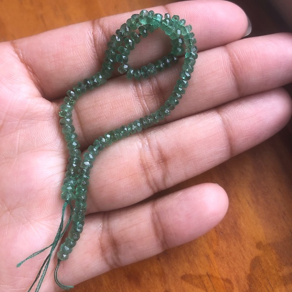 Genuine Zambian Emerald Beads - Picture 4 of 7